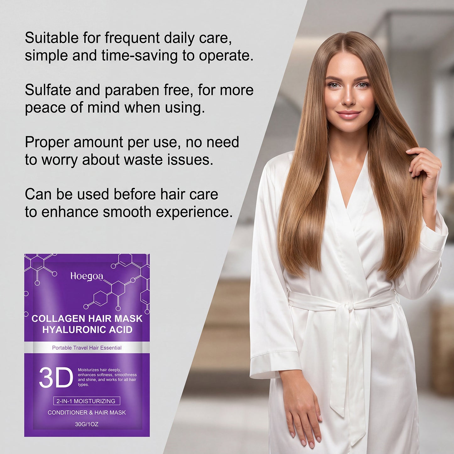 3D collagen hair mask (pack of 5pcs)