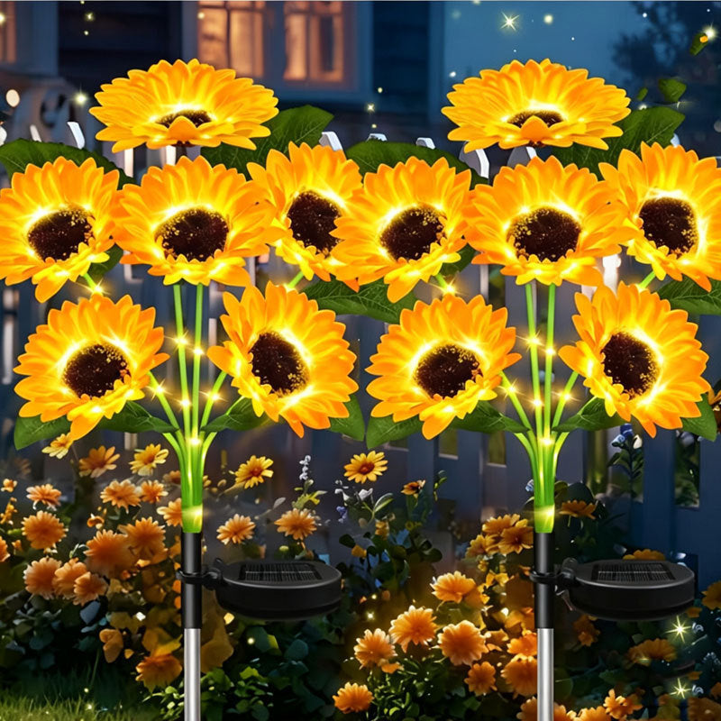 Solar-Powered Realistic Sunflower Lawn Stake Light