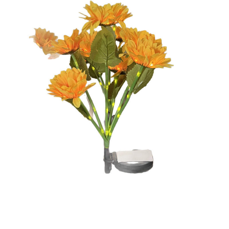 Solar-Powered Realistic Sunflower Lawn Stake Light