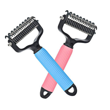 3-in-1 Pet Grooming Tool – Deshedding, Detangling & Massage Brush for Dogs and Cats