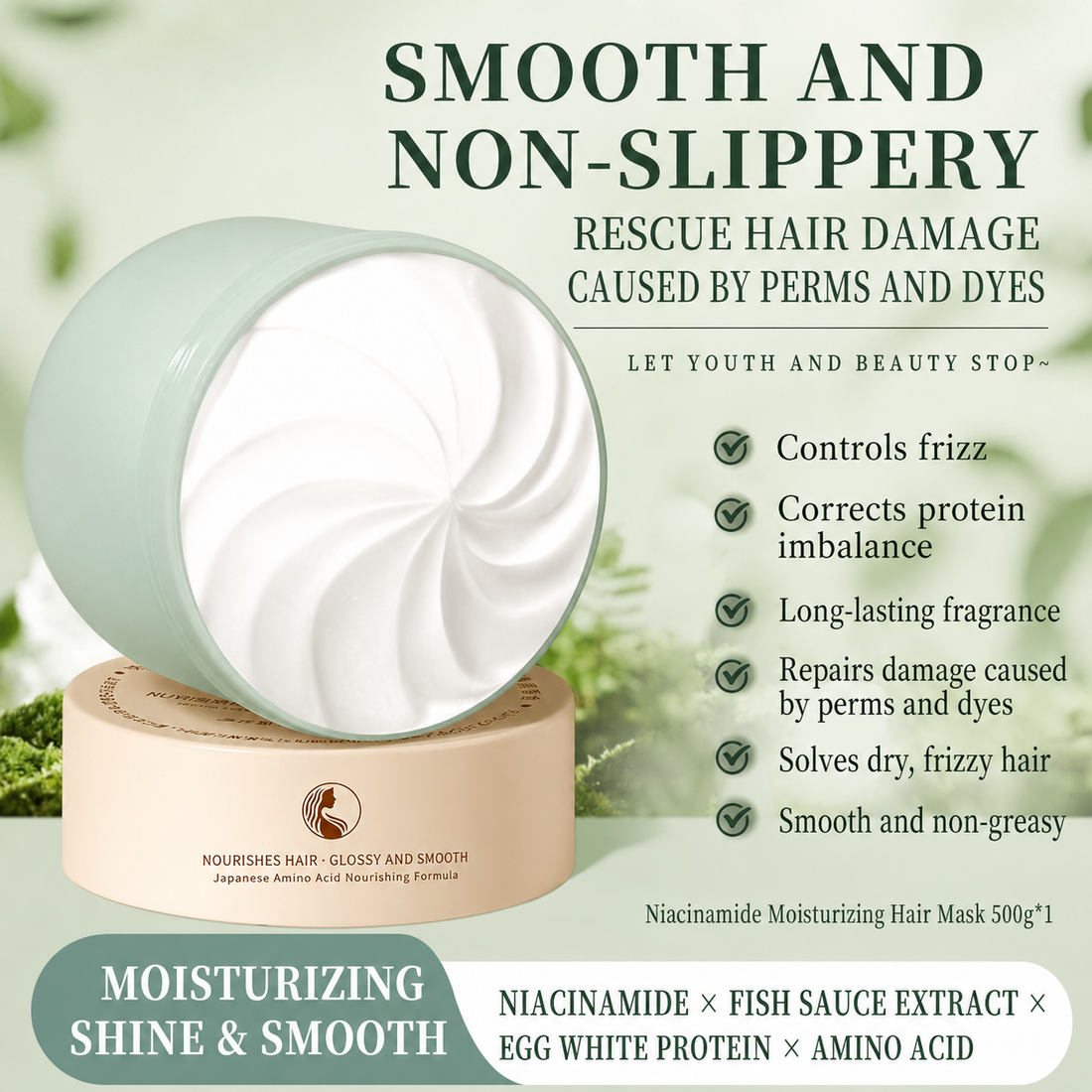 White Truffle Hair Repair Mask – Deep Conditioning Treatment for Dry, Frizzy & Damaged Hair