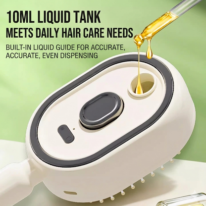 Electric Spray Massage Hairbrush: Essential Oil Infusion, Self-Cleaning, Anti-Static, and Smoothing