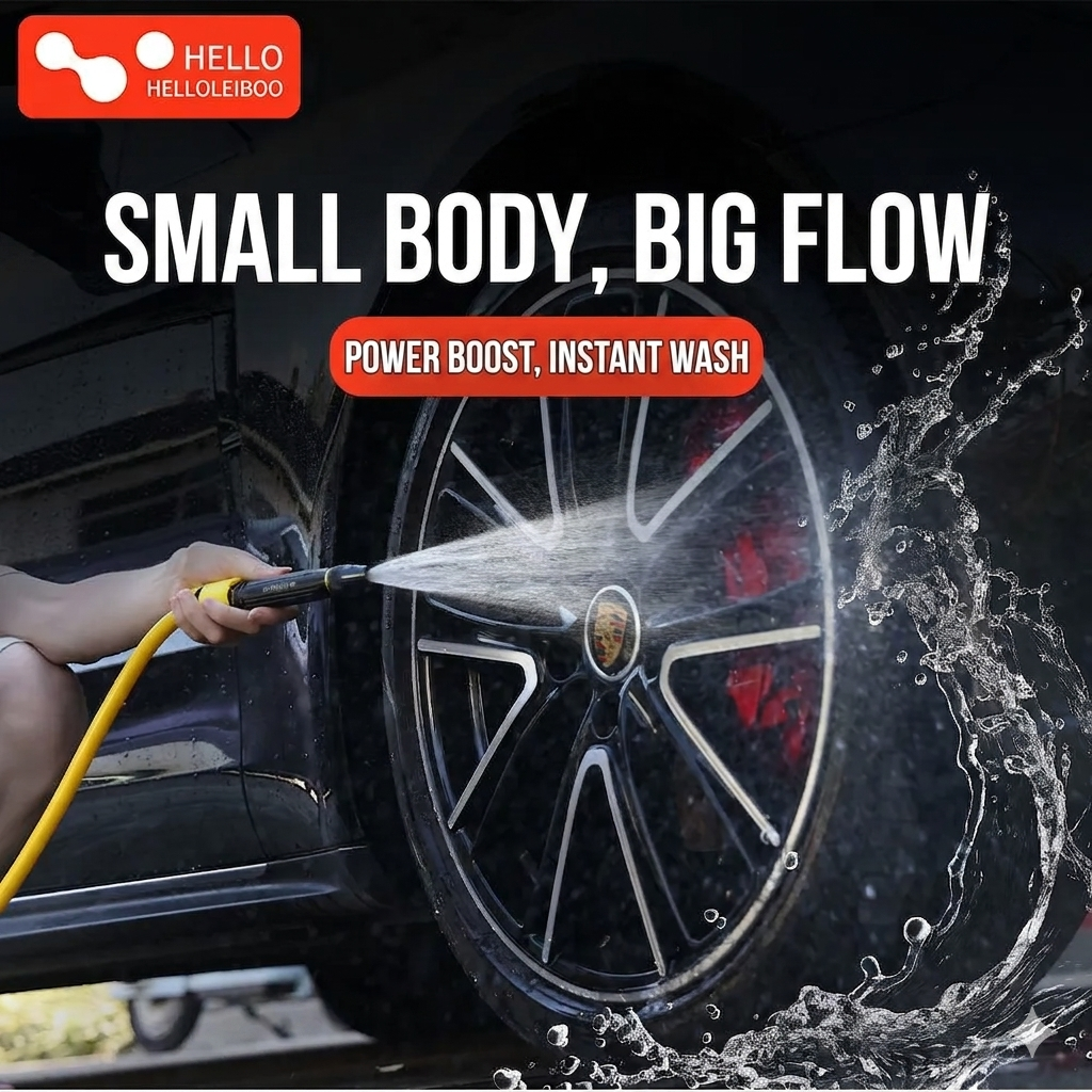 High-pressure car washing nozzle, household spray head, watering hose, car cleaning brush tool, spray gun, flexible hose, car washing set