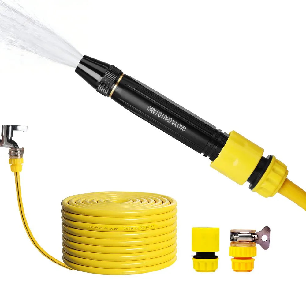 High-pressure car washing nozzle, household spray head, watering hose, car cleaning brush tool, spray gun, flexible hose, car washing set